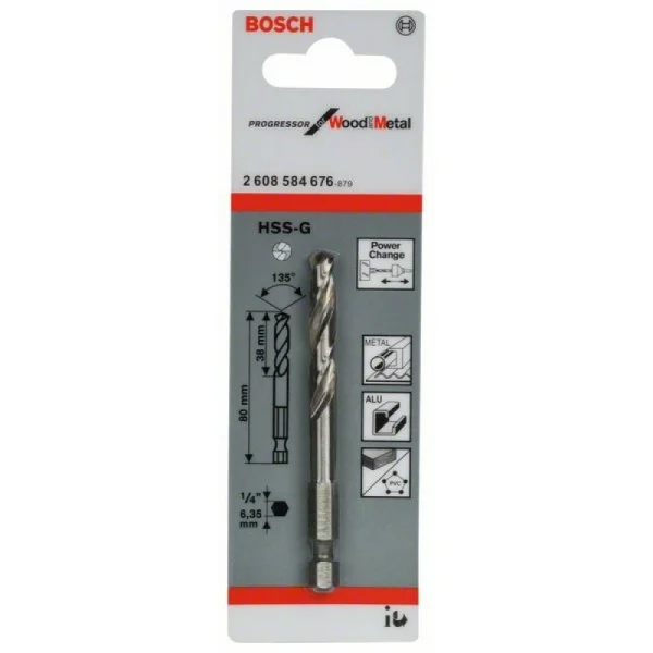 Центрирующее сверло HSS-G 80 Bosch 2608584676 — изображение 2