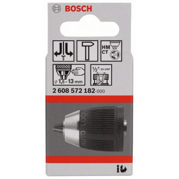Быстрозажимной сверлильный патрон до 13 мм 1,5-13 мм, 1/2' - 20 Bosch 2608572182 — изображение 2