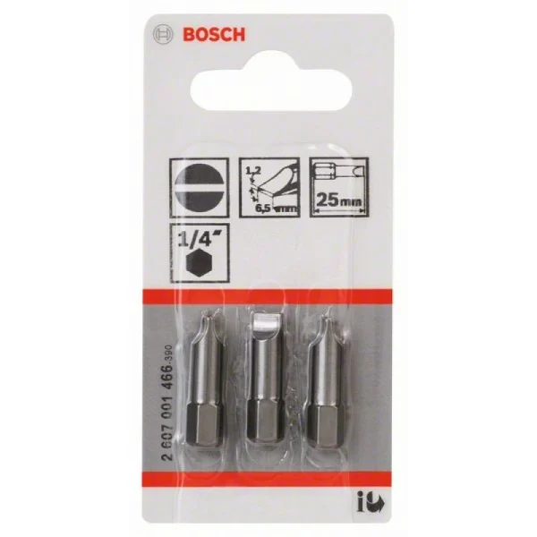 Насадка-бита Extra Hart S 1,2x6,5, 25 мм Bosch 2607001466 — изображение 2