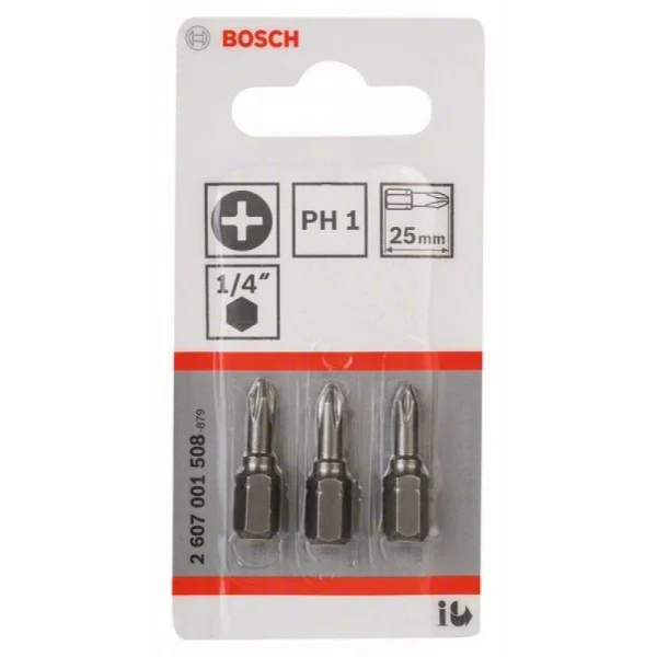 Насадка-бита Extra Hart PH 1, 25 мм Bosch 2607001508 — изображение 2