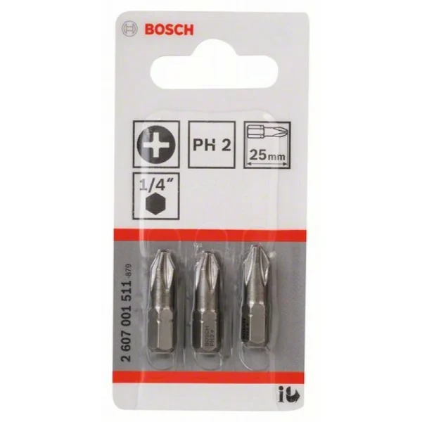 Насадка-бита Extra Hart PH 2, 25 мм Bosch 2607001511 — изображение 2