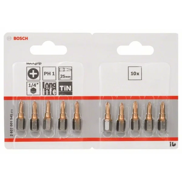 Насадка-бита Max Grip PH 1, 25 мм Bosch 2607001545 — изображение 2