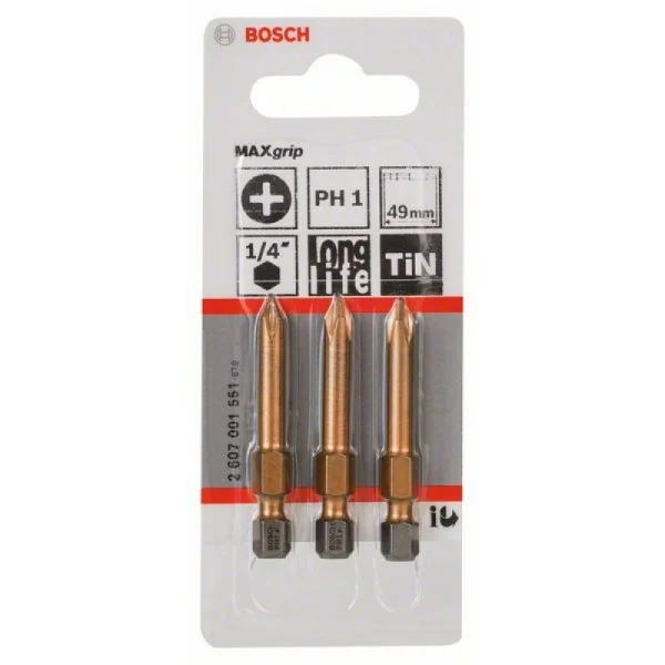 Насадка-бита Max Grip PH 1, 49 мм Bosch 2607001551 — изображение 2