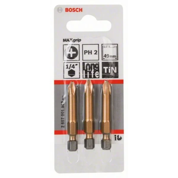 Насадка-бита Max Grip PH 2, 49 мм Bosch 2607001552 — изображение 2