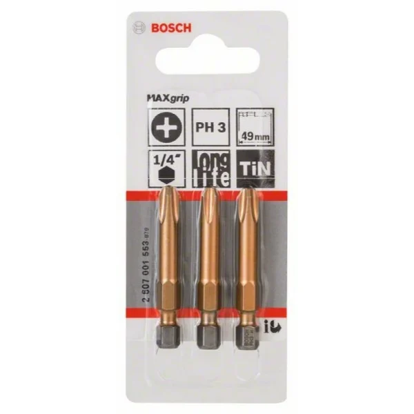 Насадка-бита Max Grip PH 3, 49 мм Bosch 2607001553 — изображение 2