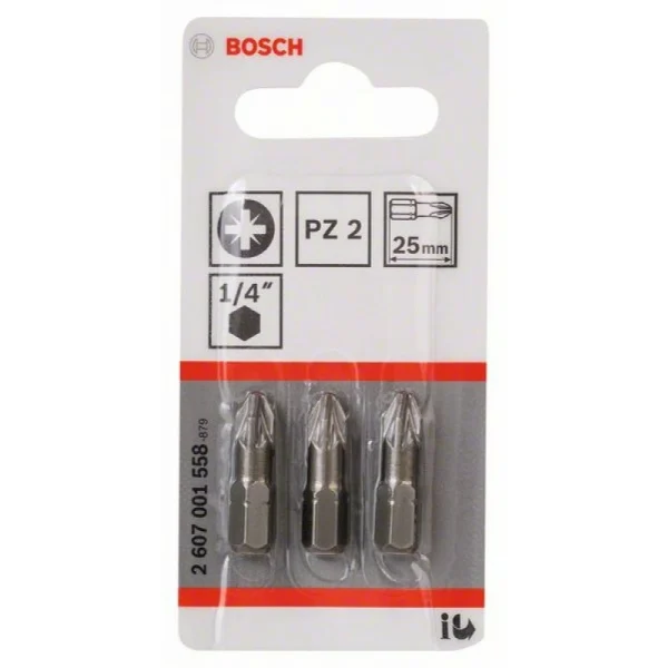 Насадка-бита Extra Hart PZ 2, 25 мм Bosch 2607001558 — изображение 2
