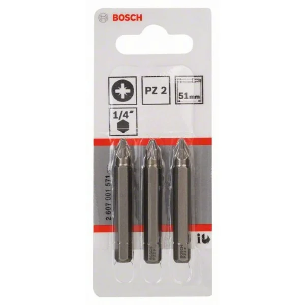 Насадка-бита Extra Hart PZ 2, 51 мм Bosch 2607001571 — изображение 2