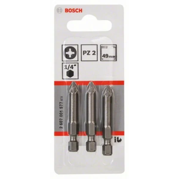 Насадка-бита Extra Hart PZ 2, 49 мм Bosch 2607001577 — изображение 2