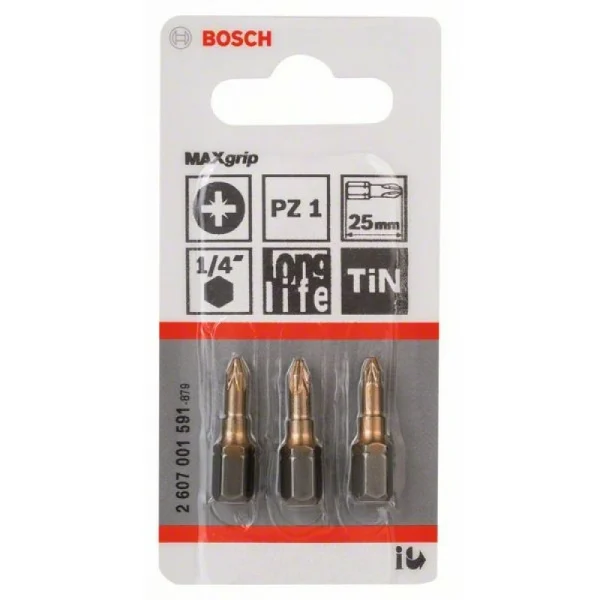 Насадка-бита Max Grip PZ 1, 25 мм Bosch 2607001591 — изображение 2