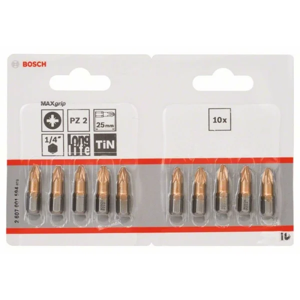 Насадка-бита Max Grip PZ 2, 25 мм Bosch 2607001594 — изображение 2
