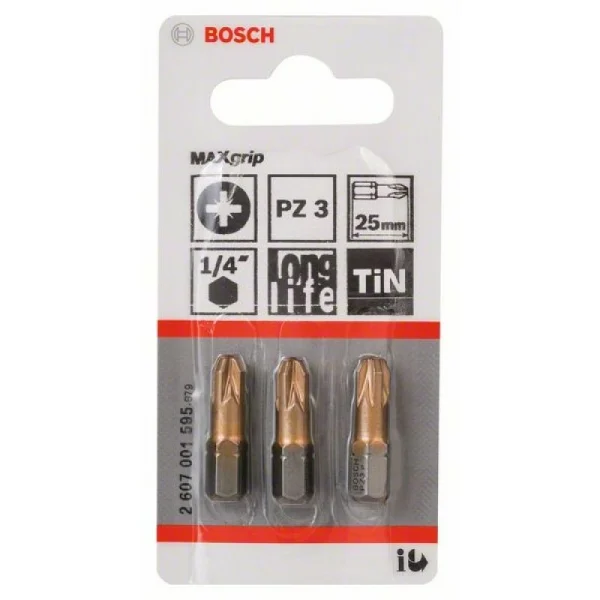 Насадка-бита Max Grip PZ 3, 25 мм Bosch 2607001595 — изображение 2