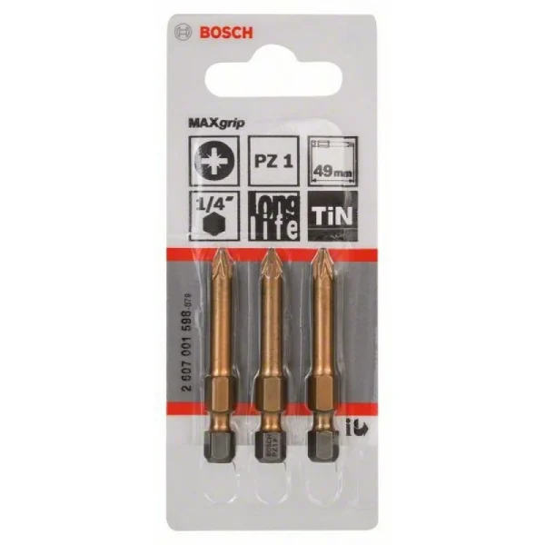 Насадка-бита Max Grip PZ 1, 49 мм Bosch 2607001598 — изображение 2