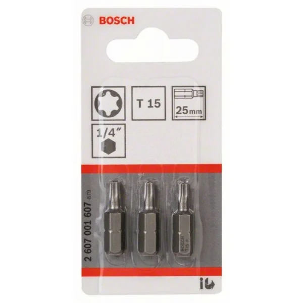 Насадка-бита Extra Hart T15, 25 мм Bosch 2607001607 — изображение 2