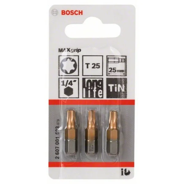 Насадка-бита Max Grip T25, 25 мм Bosch 2607001693 — изображение 2