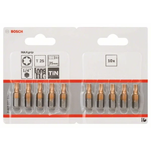 Насадка-бита Max Grip T25, 25 мм Bosch 2607001694 — изображение 2