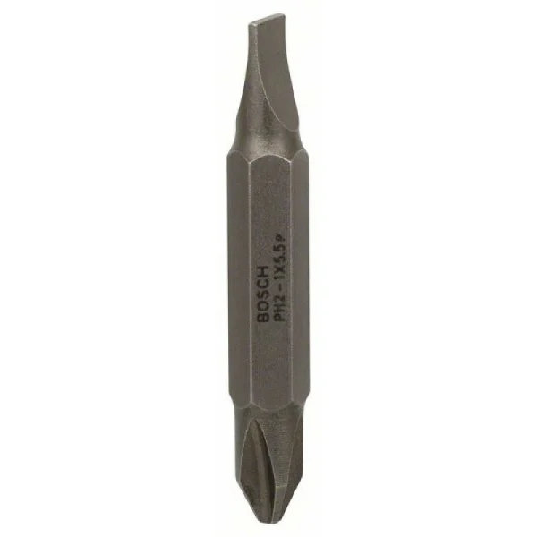 Двусторонняя насадка-бита S 1,0x5,5; PH2; 45 мм Bosch 2607001738
