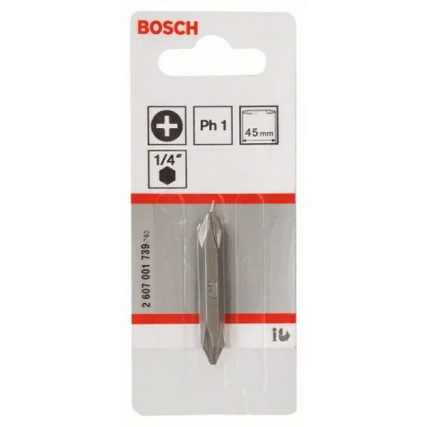 Двусторонняя насадка-бита PH1; PH1; 45 мм Bosch 2607001739 — изображение 2