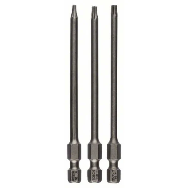 Набор из 3 насадок-бит Extra Hart T8; T10; T15; 89 мм Bosch 2607001759