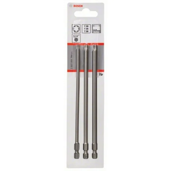 3 Биты Extra Hard 152 мм T20/25/30 Bosch 2607001764 — изображение 2