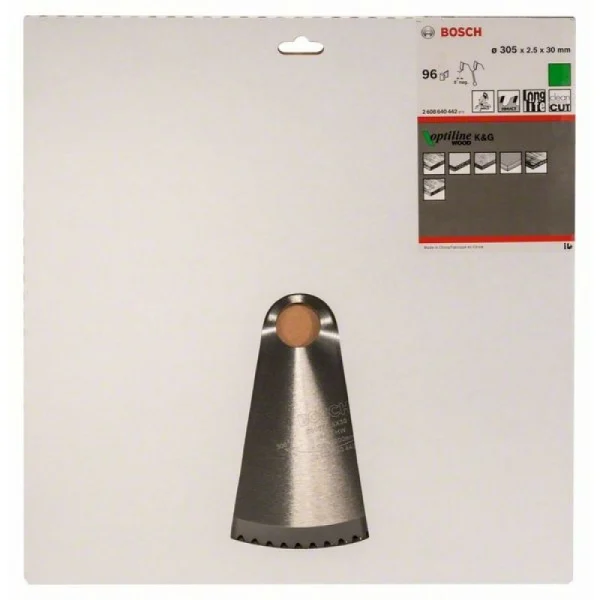Пильный диск Optiline Wood 305 x 30 x 2,5 mm, 96 Bosch 2608640442 — изображение 2
