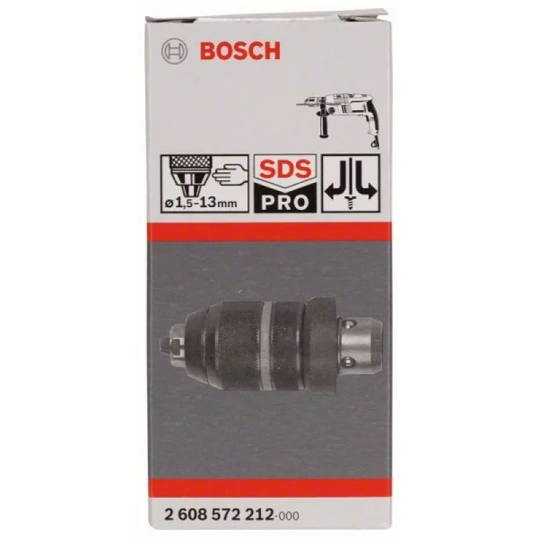 Быстрозажимной сверлильный патрон с переходником 1,5-13 мм, SDS-plus Bosch 2608572212 — изображение 2