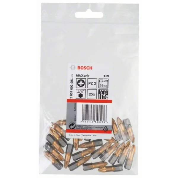 Насадка-бита Max Grip PZ 2, 25 мм Bosch 2607002491 — изображение 2
