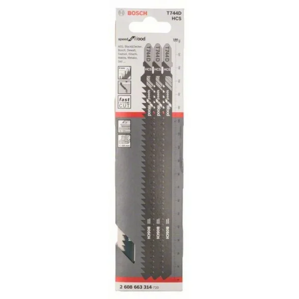 Пильное полотно T 744 D Speed for Wood Bosch 2608663314 — изображение 2