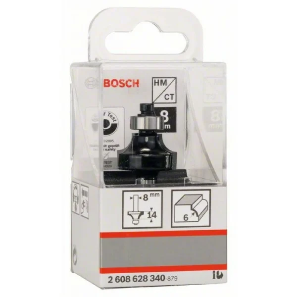 Карнизная фреза 8 мм, R1 6 мм, L 13,2 мм, G 53 мм Bosch 2608628340 — изображение 2