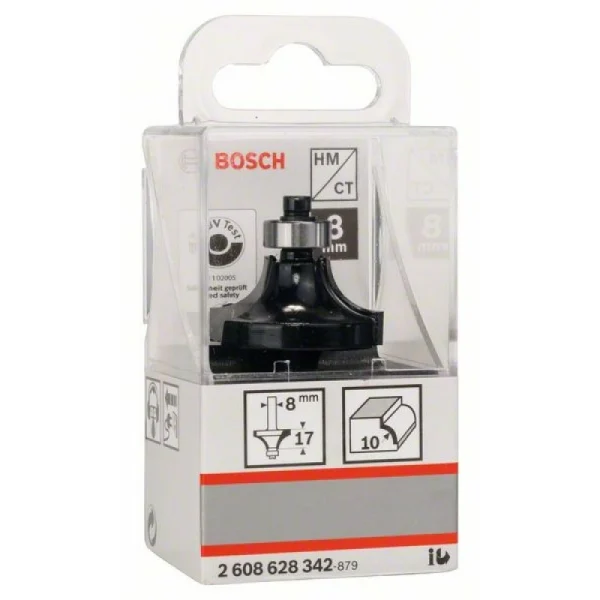 Карнизная фреза 8 мм, R1 10 мм, L 16,5 мм, G 57 мм Bosch 2608628342 — изображение 2