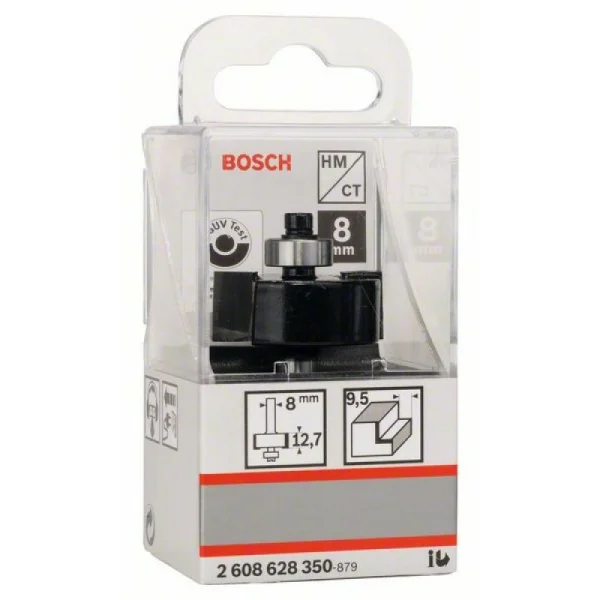 Фреза для выборки паза 8 мм, B 9,5 мм, D 31,8 мм, L 12,5 мм, G 54 мм Bosch 2608628350 — изображение 2