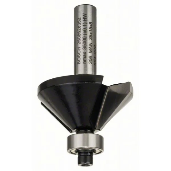 Фасочная фреза 8 мм, B 11 мм, L 15 мм, G 56 мм, 45° Bosch 2608628352