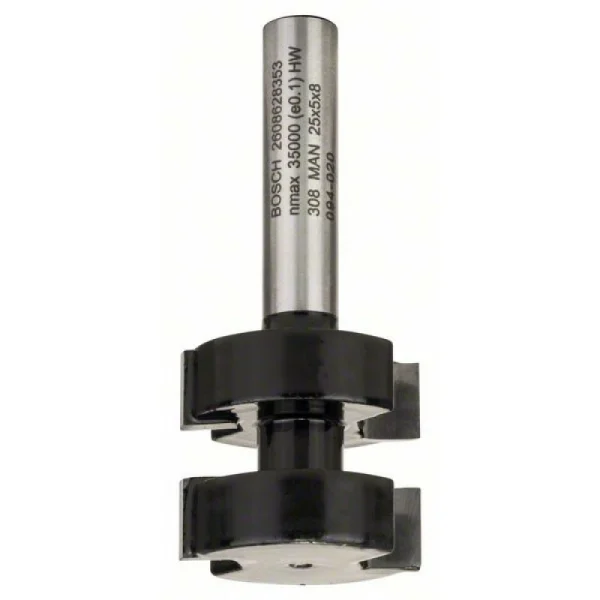 Гребневые фрезы 8 мм, D1 25 мм, L 5 мм, G 58 мм Bosch 2608628353