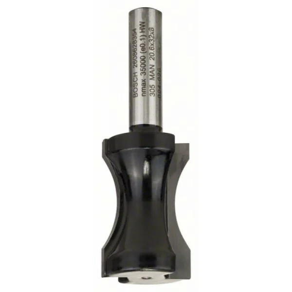 Сегментная фреза 8 мм, R1 18,3 мм, D 20,6 мм, L 32 мм, G 63,5 мм Bosch 2608628354