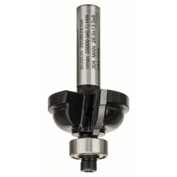 Профильная фреза F 8 мм, R1 6,3 мм, D 28,5 мм, L 13,2 мм, G 54 мм Bosch 2608628356