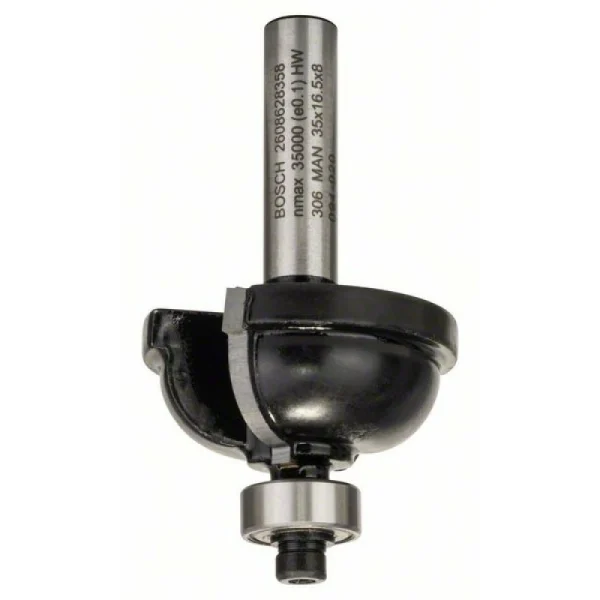Профильная фреза F 8 мм, R1 9,5 мм, D 35 мм, L 16,2 мм, G 59 мм Bosch 2608628358