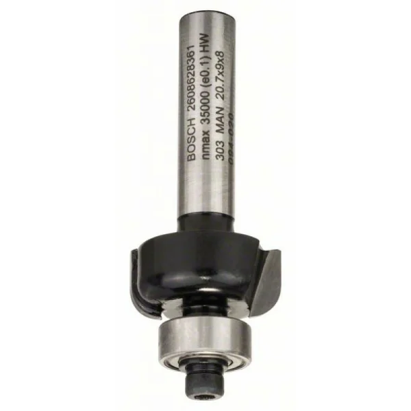 Профильная фреза E 8 мм, R1 4 мм, D 20,7 мм, L 9 мм, G 53 мм Bosch 2608628361