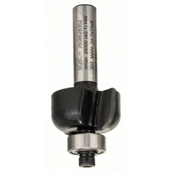 Галтельная фреза 8 мм, R1 6 мм, D 24,7 мм, L 13 мм, G 53 мм Bosch 2608628362