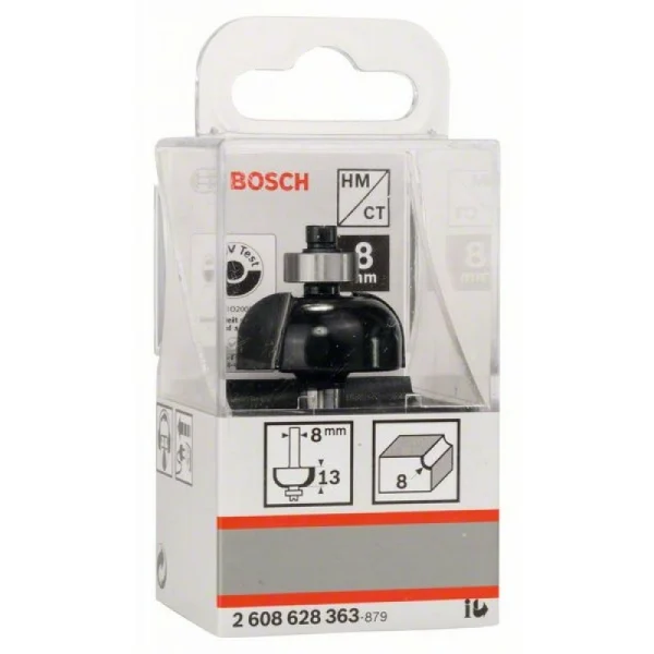 Галтельная фреза 8 мм, R1 8 мм, D 28,7 мм, L 13 мм, G 54 мм Bosch 2608628363 — изображение 2