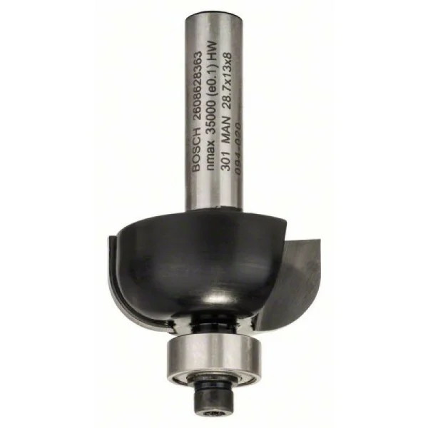 Галтельная фреза 8 мм, R1 8 мм, D 28,7 мм, L 13 мм, G 54 мм Bosch 2608628363