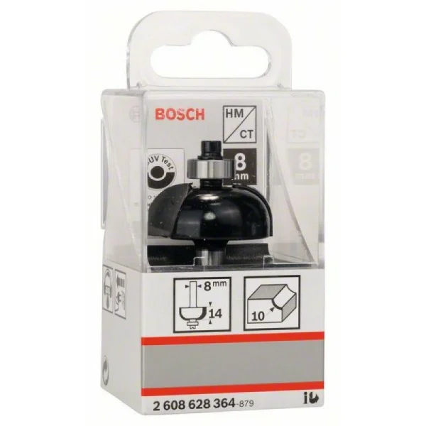 Галтельная фреза 8 мм, R1 10 мм, D 32,7 мм, L 14 мм, G 55 мм Bosch 2608628364 — изображение 2