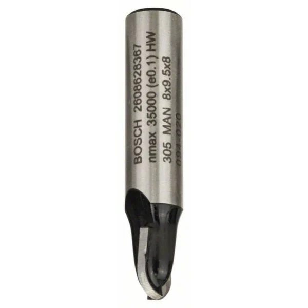 Галтельная фреза 8 мм, R1 4 мм, D 8 мм, L 9,2 мм, G 40 мм Bosch 2608628367