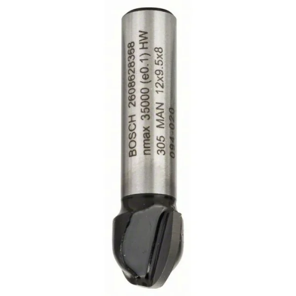 Галтельная фреза 8 мм, R1 6 мм, D 12 мм, L 9,2 мм, G 40 мм Bosch 2608628368