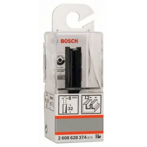 Пазовая фреза 8 мм, D1 12 мм, L 32 мм, G 62 мм Bosch 2608628374 — изображение 2