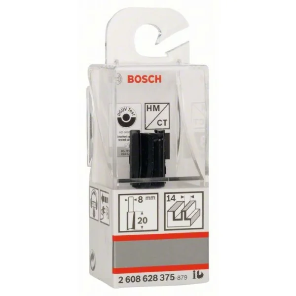 Пазовая фреза 8 мм, D1 14 мм, L 20 мм, G 51 мм Bosch 2608628375 — изображение 2