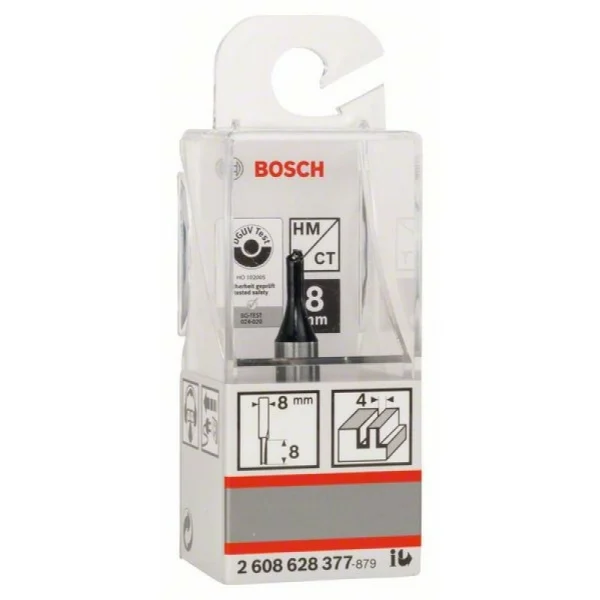 Пазовая фреза 8 мм, D1 4 мм, L 8 мм, G 51 мм Bosch 2608628377 — изображение 2