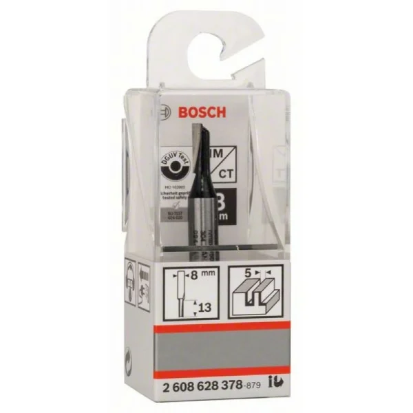 Пазовая фреза 8 мм, D1 5 мм, L 12,7 мм, G 51 мм Bosch 2608628378 — изображение 2