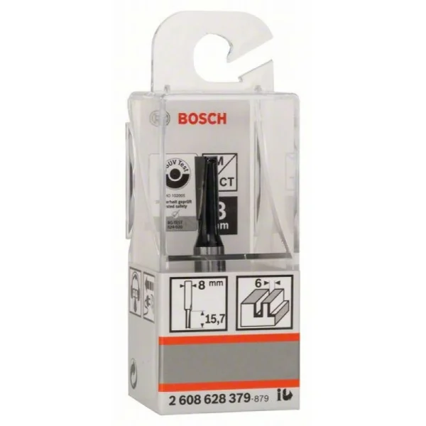 Пазовая фреза 8 мм, D1 6 мм, L 16 мм, G 48 мм Bosch 2608628379 — изображение 2