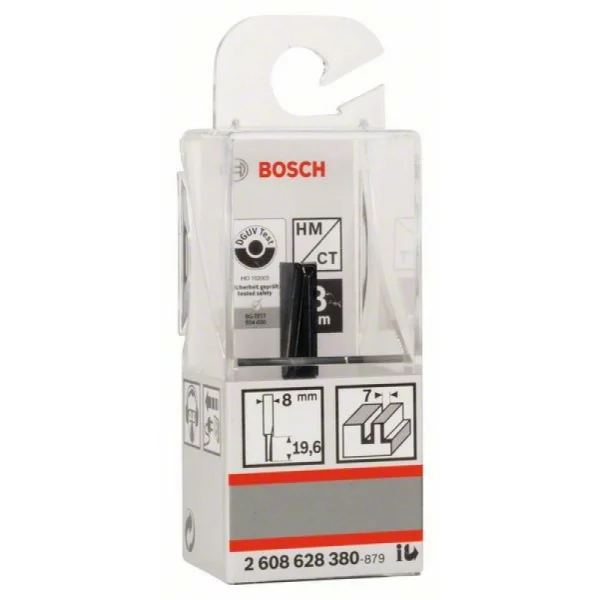 Пазовая фреза 8 мм, D1 7 мм, L 20 мм, G 51 мм Bosch 2608628380 — изображение 2