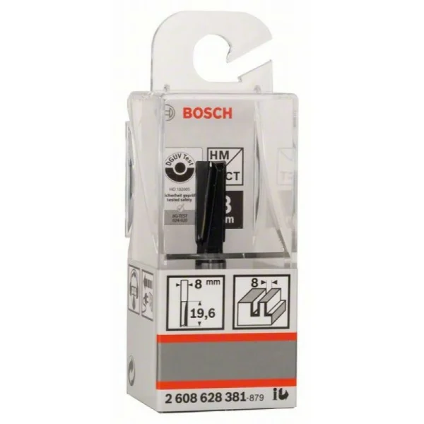 Пазовая фреза 8 мм, D1 8 мм, L 20 мм, G 51 мм Bosch 2608628381 — изображение 2