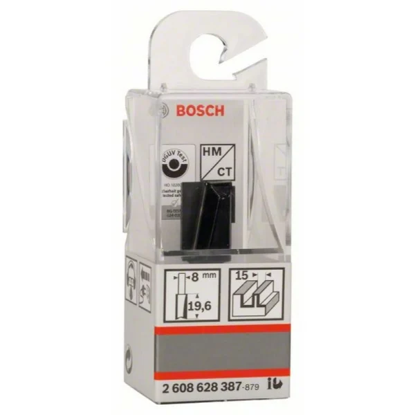 Пазовая фреза 8 мм, D1 15 мм, L 20 мм, G 51 мм Bosch 2608628387 — изображение 2